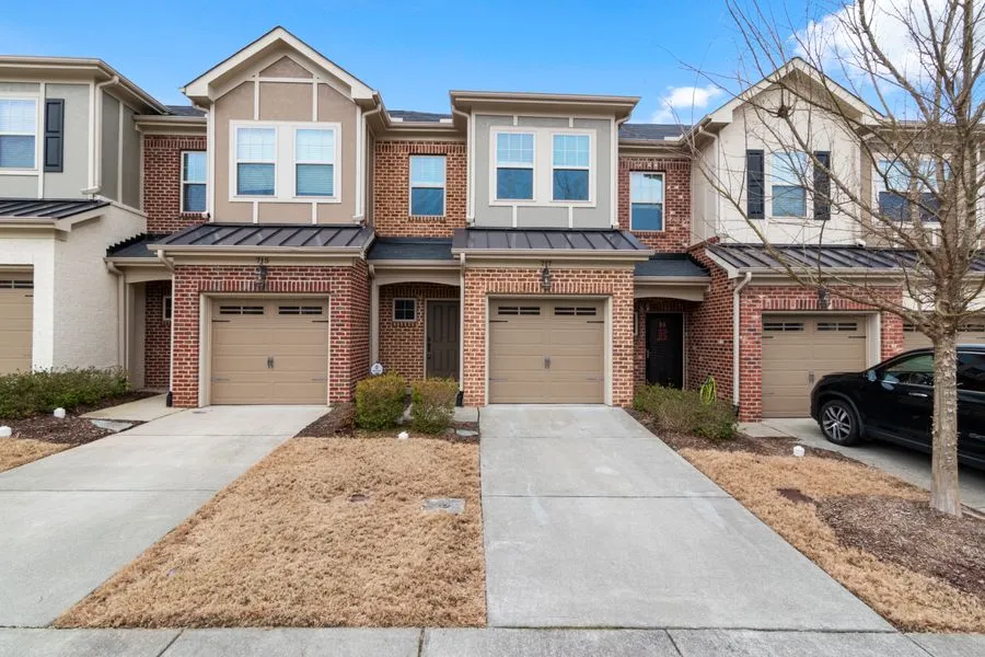 Newly installed residential garage door